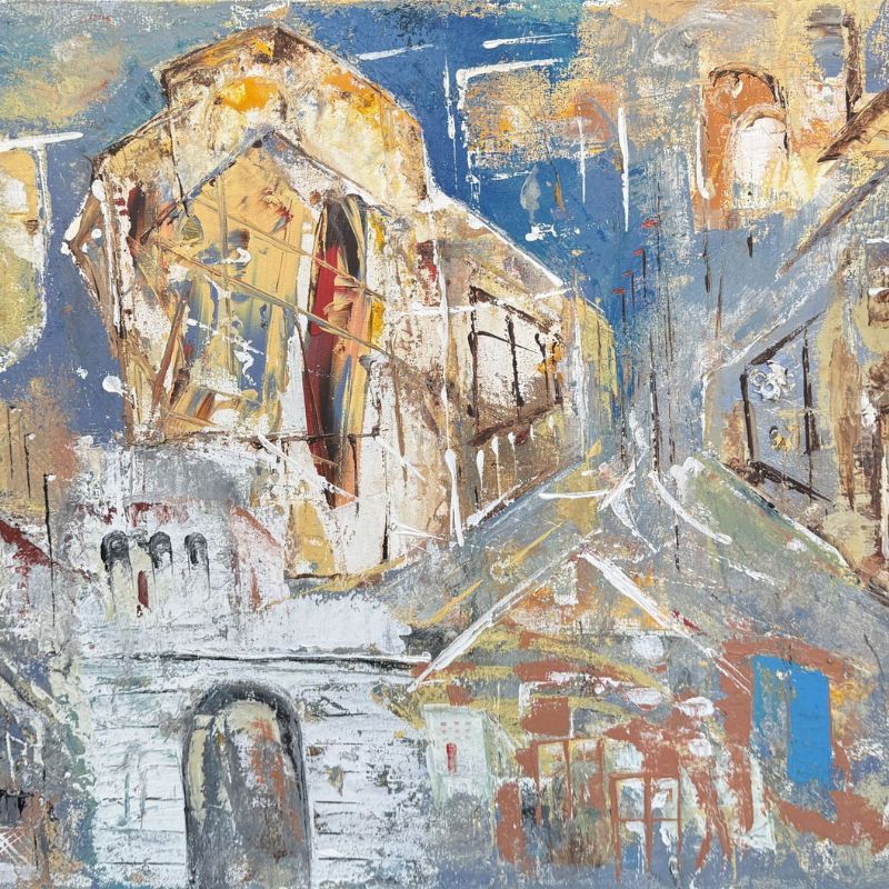 Triumph, 2023, acrylic on canvas, 23.6 × 35.4 in