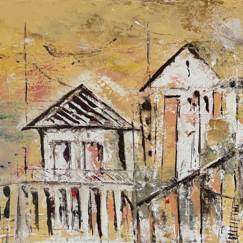 Kokomo Beach, 2024, acrylic on canvas, 18 × 36 in